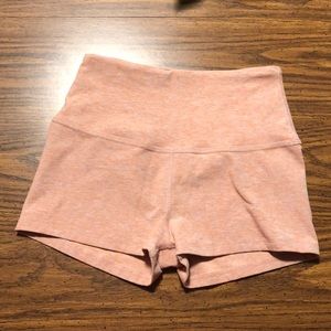 Beyond yoga circuit high-waist spacedye shorts
